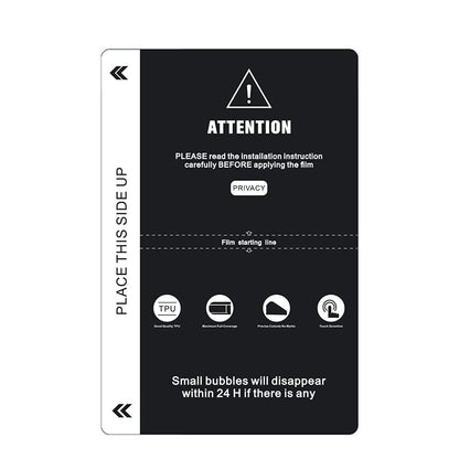 8-inch HD Matte Privacy Flexible Hydrogel Film Straight Curved Screen Protector Cut Machine Mobile Phone Protective Film (PRIVACY) - color: PRIVACY