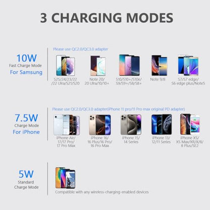 Yootech [2 Pack] Wireless Charger,10W Max Wireless Charging Stand