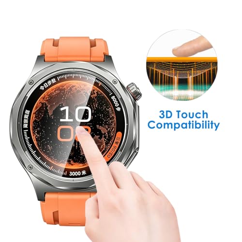 5 Pack Tempered Glass for OnePlus Watch 4 Screen Protector,9H Hardness,Ultra Resistant,Anti-Fingerprints,No Bubbles,HD-Clear,Full Coverage Watch Film for One Plus Watch 4 - color: OnePlus Watch 4