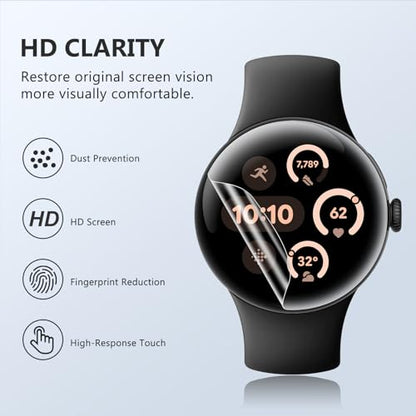 EGV 6 Pack for Google Pixel Watch 5/4/3 45mm Screen Protector, TPU Film - size: 45mm