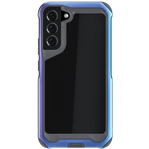 Ghostek ATOMIC slim S22+ 5G Phone Case with Clear Back and Iridescent Aluminum Bumper Military Grade Shockproof Protective Phone Cover Designed for 2022 Samsung Galaxy S22+ Plus (6.6 Inch) (Prismatic) - color: Prismatic, size: Galaxy S22 Plus