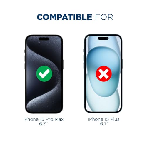 Tech Armor Screen Protector for iPhone 15 Pro Max, Ballistic Glass, 3-Pack - size: iPhone 15 Pro Max-6.7 Inch