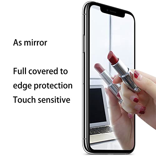 2 Piece Privacy Tempered Glass for iPhone 16 Pro Max 6.9 inch Anti-blue Anti-Spy Screen Protector Mirror Blue - size: for iPhone 16 Pro Max