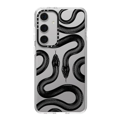CASETiFY for Galaxy S24+ Case - Impact Clear | Not Yellowing | 6.6 ft. Drop Protection | Black Kingsnake | Clear - color: Black Kingsnake, size: Galaxy S24+