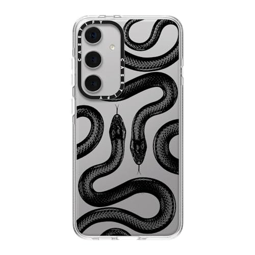 CASETiFY for Galaxy S24+ Case - Impact Clear | Not Yellowing | 6.6 ft. Drop Protection | Black Kingsnake | Clear - color: Black Kingsnake, size: Galaxy S24+