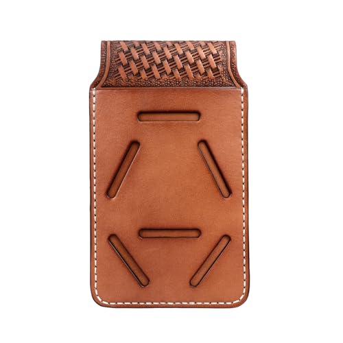 Leather Cell Phone Belt Holster EDC Case Fit for iPhone 17 16 15pro,Pixel