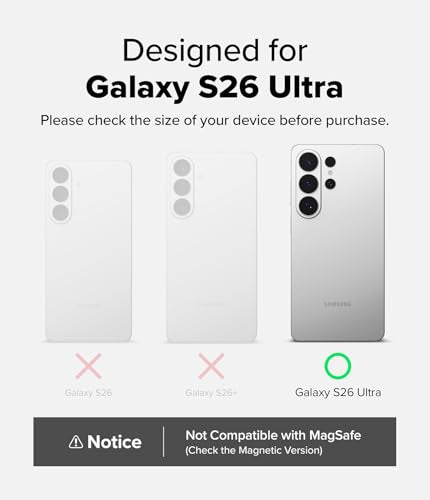 Ringke for Samsung Galaxy S26 Ultra Case [Fusion Matte Clear] | Oil & Dirt Resistant, Anti-Fingerprint Technology Prevents Oily Smudges, Frosted Coating Feels Velvety Soft - size: Galaxy S26 Ultra