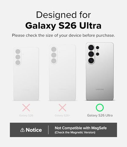 Ringke for Samsung Galaxy S26 Ultra Case [Fusion Matte Clear] | Oil & Dirt Resistant, Anti-Fingerprint Technology Prevents Oily Smudges, Frosted Coating Feels Velvety Soft - size: Galaxy S26 Ultra