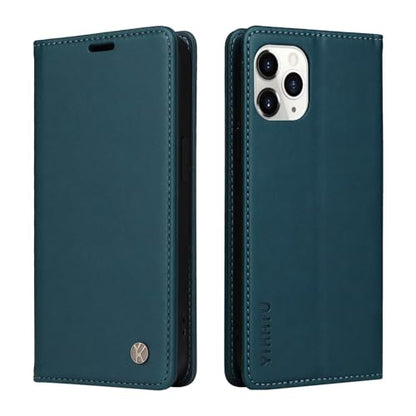 Caseurban Compatible with iPhone 11 Pro Wallet Case PU Leather Flip Folio Case with Card Holder Magnetic Closure Shockproof Protective Phone Cover Blue - color: Blue, size: iPhone 11 Pro