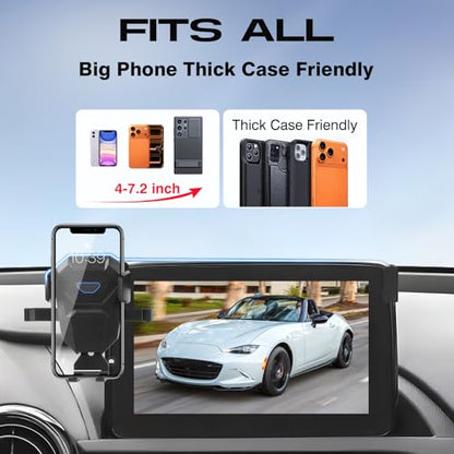 Mazda CX-3 16-21/Mazda 3 14-16/MX-5 Miata 16-23 Car Phone Holder 7" Screen - size: For CX-3/MX-5 Miata