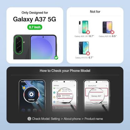 Shieldtop Compatible with Samsung Galaxy A37 5G Wallet Case with Card Holder,PU Leather Phone Case Flip Protective Cover Wrist Strap Zipper Credit Card Slots RFID Blocking Women Men,Blue - color: Blue