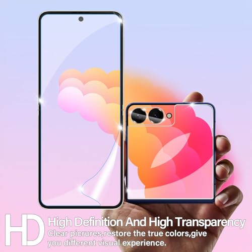 BIGFACE [6 in 1 for Samsung galaxy Z Flip 7/galaxy Flip 8 Screen Protector - size: Galaxy Z Flip 7/Flip 8(6.9")