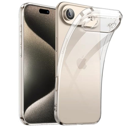 Shamo's Clear Slim Soft-Touch TPU Case for iPhone Air – Non-Slip Grip, Shock-Absorbing Protection, Ultra-Slim, Anti-Yellowing, Scratch-Resistant, Wireless Charging Compatible (for iPhone Air) - size: For iPhone Air