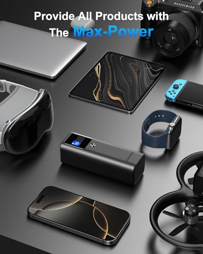 AsperX Laptop Power Bank, 27,600mAh 162.5W PD3.1 Charging Aluminum Unibody - color: Deep Grey