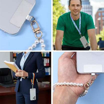 20Pcs Metal Phone Tether Tabs Stainless Steel Cell Phone Lanyard Tabs