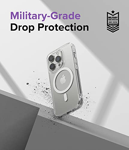 Ringke for iPhone 14 Pro Max Case [Fusion Magnetic Matte Clear] | Compatible with MagSafe, Oil & Dirt Resistant, Anti-Fingerprint Technology Prevents Oily Smudges, Feels Velvety Soft - size: iPhone 14 Pro Max