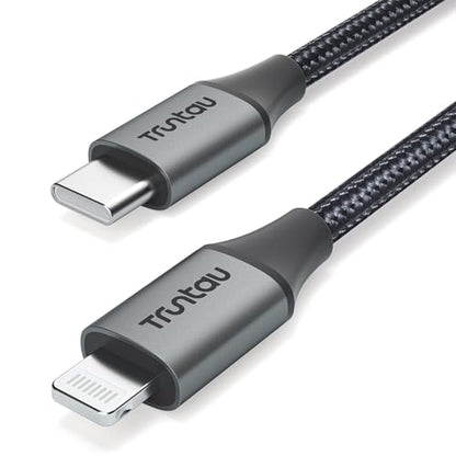 3FT USB C to Lightning Cable [MFi Certified] Nylon Braided Fast Charging, Compatible with iPhone 14/13/12/11 Series, iPad (Lightning Port), Black - color: Black Braided, size: 3FT USB-C to Lightning