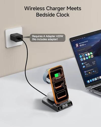 3-in-1 Charger for Fitbit Versa 4/3, Sense 2/1, Fitbit Ace LTE (No Adapter)