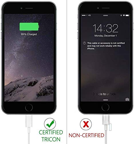 iPhone Charger Cable SHARLLEN Lightning Cable Mfi Certified 5Pack(3ft/3ft/6ft/6ft/10ft) USB Fast Long iPhone Charging Cords Compatible iPhone XS/Max/XR/X/8/8P/7/7P/6/6S/iPad/iPod/IOS (White)