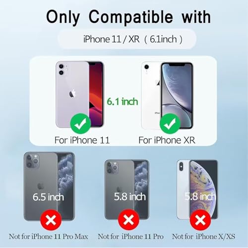 Feob Battery Case for iPhone 11/XR, [2026 Upgraded] 7500mAh Slim Portable Smart Charging Case Rechargeable Protective Extended Charging Cover for iPhone 11/XR-Green - color: Green