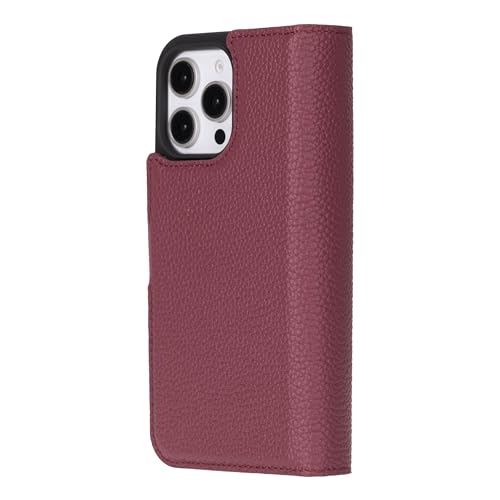 Bayelon Wallet Case for iPhone 16 Pro Max 6.9", Trifold Leather Wallet, Detachable Magnetic Flip Folio Cover, Card Holder, iPhone 16 Pro Max Wallet Case, MagSafe Compatible, RFID (Burgundy) - color: Burgundy, size: iPhone 16 Pro Max