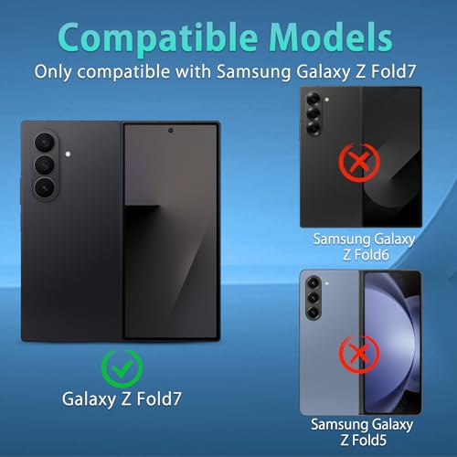 For Galaxy Z Fold 7 Screen Protector HD Clear (2+2 Pack) - size: Samsung Galaxy Z Fold 7