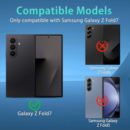 For Galaxy Z Fold 7 Screen Protector HD Clear (2+2 Pack) - size: Samsung Galaxy Z Fold 7