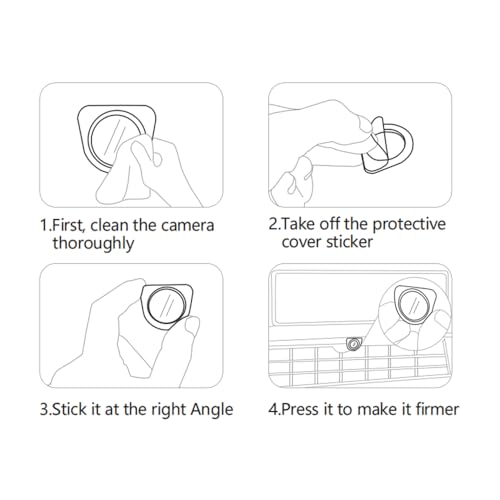 Premium Tempered Glass Front Camera Lens Guard Cover Protector For Tesla Model Y Model 3 Cybertruck - Autopilot Compatible - Scratch & Drop Resistant Protection