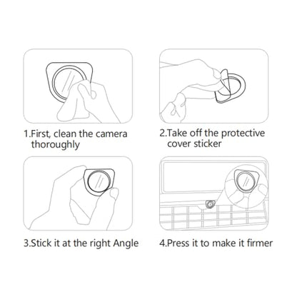 Premium Tempered Glass Front Camera Lens Guard Cover Protector For Tesla Model Y Model 3 Cybertruck - Autopilot Compatible - Scratch & Drop Resistant Protection