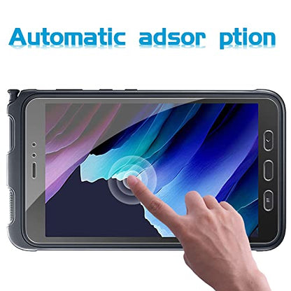 for Samsung Galaxy Tab Active 3 Tempered Glass Screen Protector (8 inch), Full Coverag 9H Hardness HD Clear Scratch Resistant Anti-Fingerprint Film tablet T570 T575 T577 [3-Pack]