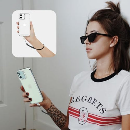 Phone Charm with Gold Metal Chain Detachable Phones Lanyard Hand Wrist Strap Wristlet Adjustable Phone Finger Grip Strap with 3 Patches Tether Universal for iPhone 16 Pro Max 15 Charms Silver - color: O-Silver