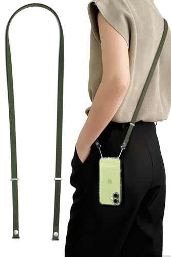 Magnetic Crossbody Strap for iPhone 17/Pro/Max/Air Phone Cases with Dual Lanyard Holes, Adjustable Neck Lanyard for Women & Men (Green) - color: Green