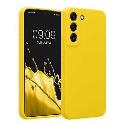 kwmobile Case Compatible with Samsung Galaxy S22 Case - Slim TPU Silicone Phone Cover - Soft Touch Finish - Radiant Yellow - color: Radiant Yellow, size: Galaxy S22