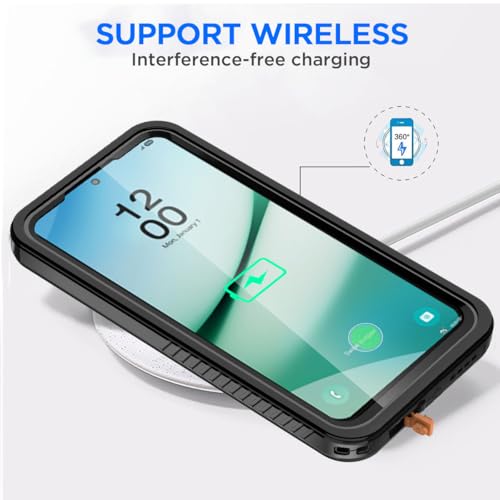 AICase for Samsung Galaxy S25 Case Waterproof, Clear Water Proof Shockproof Snowproof Dustproof Full Body Rugged Transparent Underwater Phone Case for Galaxy S25 Built-in Screen Protector - size: Galaxy S25