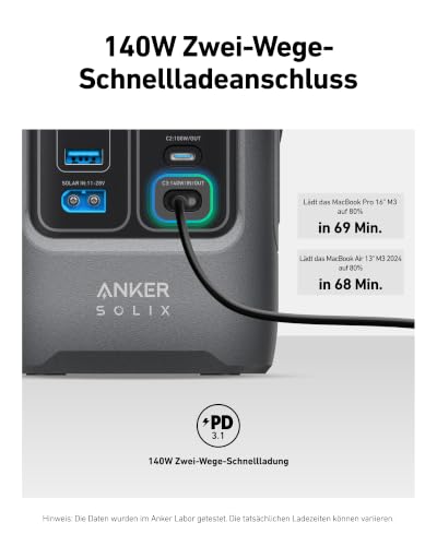 Anker SOLIX C200 DC Portable Power Station, 192Wh, 200W, Outdoor Camping - style: Anker SOLIX C200 DC