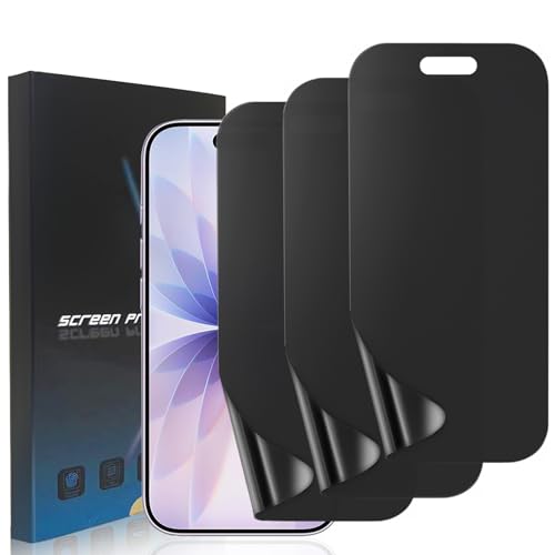 3 Pack Matte Privacy TPU Screen Protector for iPhone 17 6.3 Inch - size: iPhone 17