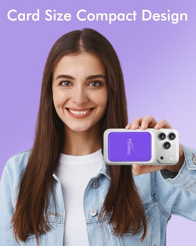 podoru for MagSafe Power Bank 5000mAh, Ultra-Slim Magnetic Portable Charger - color: Demon Purple