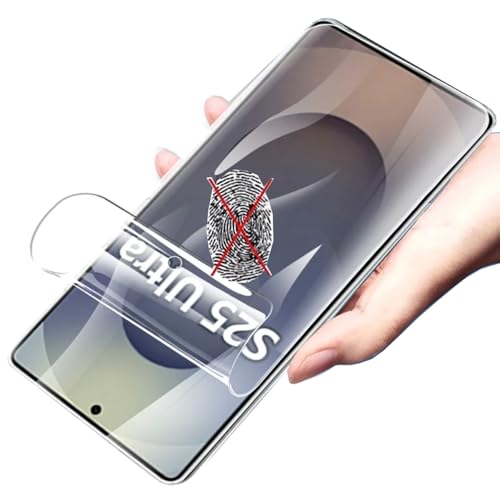2pcs Anti-fingerprint Matte Hydrogel Film for Samsung Galaxy S25 Ultra 5G 6.9" Flexible Screen Protector TPU Fingerprint Unlock Anti-Glare Anti-reflective Not Tempered glass - color: S25 Ultra 5G 6.9"