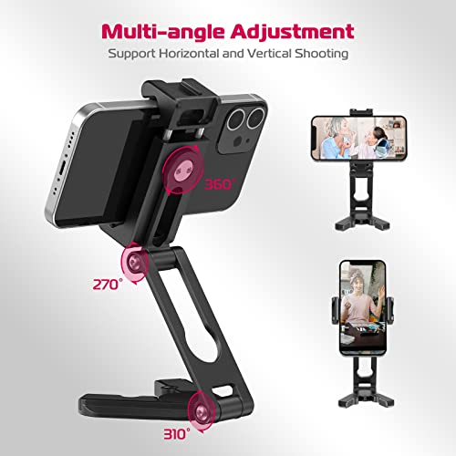 ULANZI Phone Tripod Mount 2 Cold Shoes & Arca Port