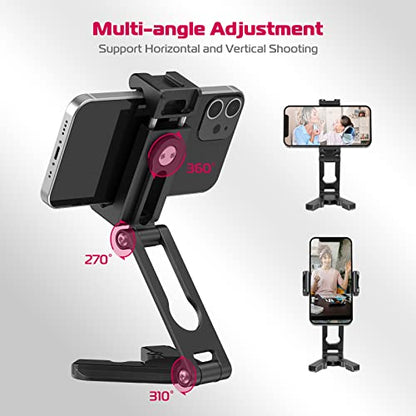 ULANZI Phone Tripod Mount 2 Cold Shoes & Arca Port