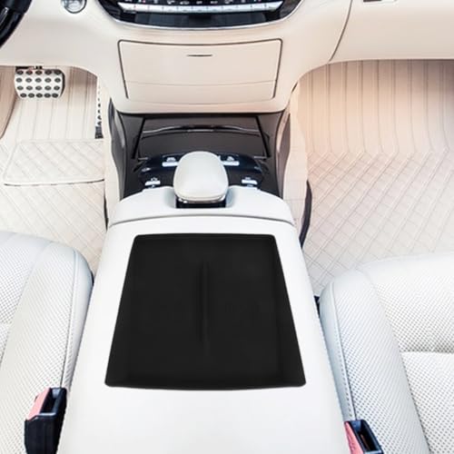 Black Silicone Cordless Charging Pad for Automotive Center Console