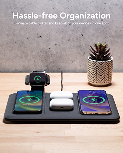 Mophie 4-in-1 Wireless Charging Mat for Apple iPhone, AirPods & Watch