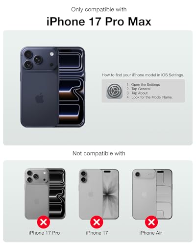 Crystal Fit Magnetic Clear Case for iPhone 17 Pro Max, Compatible with MagSafe, Anti Yellowing, Slim Protective Cover - size: iPhone 17 Pro Max