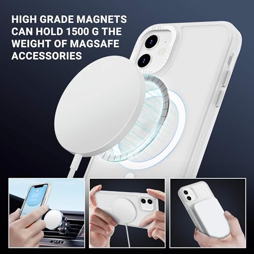 ULAK Case for iPhone 12/12 Pro Case, Compatible with MagSafe, Clear/Mag | Shockproof Magnetic Women Girls Anti-Scratch Protective Phone Case Designed for iPhone 12 & iPhone 12 Pro 6.1 inch - color: Clear/Mag