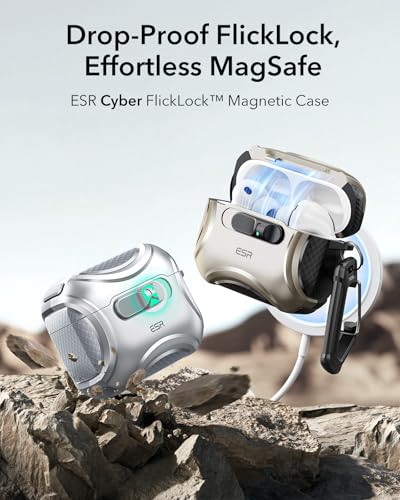 ESR for AirPods Pro 3 Case (2025), Compatible with MagSafe, Gray - color: Gray, size: AirPods Pro 3 Case