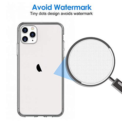 JETech Case for iPhone 11 Pro Max, Anti-Yellowing, Clear | Shockproof Protection, Scratch Resistant Hard PC Back, Durable Transparent TPU Bumper - color: Clear