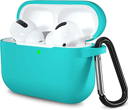 Lerobo for AirPods Pro 2nd/1st Case with Keychain, Teal - color: Teal