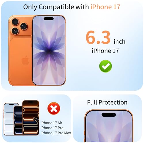 2 Pack Mirror Privacy Screen Protector for iPhone 17 - color: Silver iPhone 17