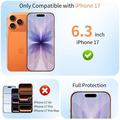 2 Pack Mirror Privacy Screen Protector for iPhone 17 - color: Silver iPhone 17