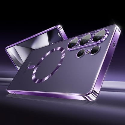 Hurgoer for Samsung Galaxy S26 Case.Soft TPU Electroplated Frame Cover with Clear Back.Drop Tested Protective Full Body Case.Thin Light Slim (Deep Purple, S26) - color: Deep Purple, size: S26